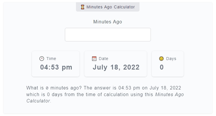 minutes-ago-calculator